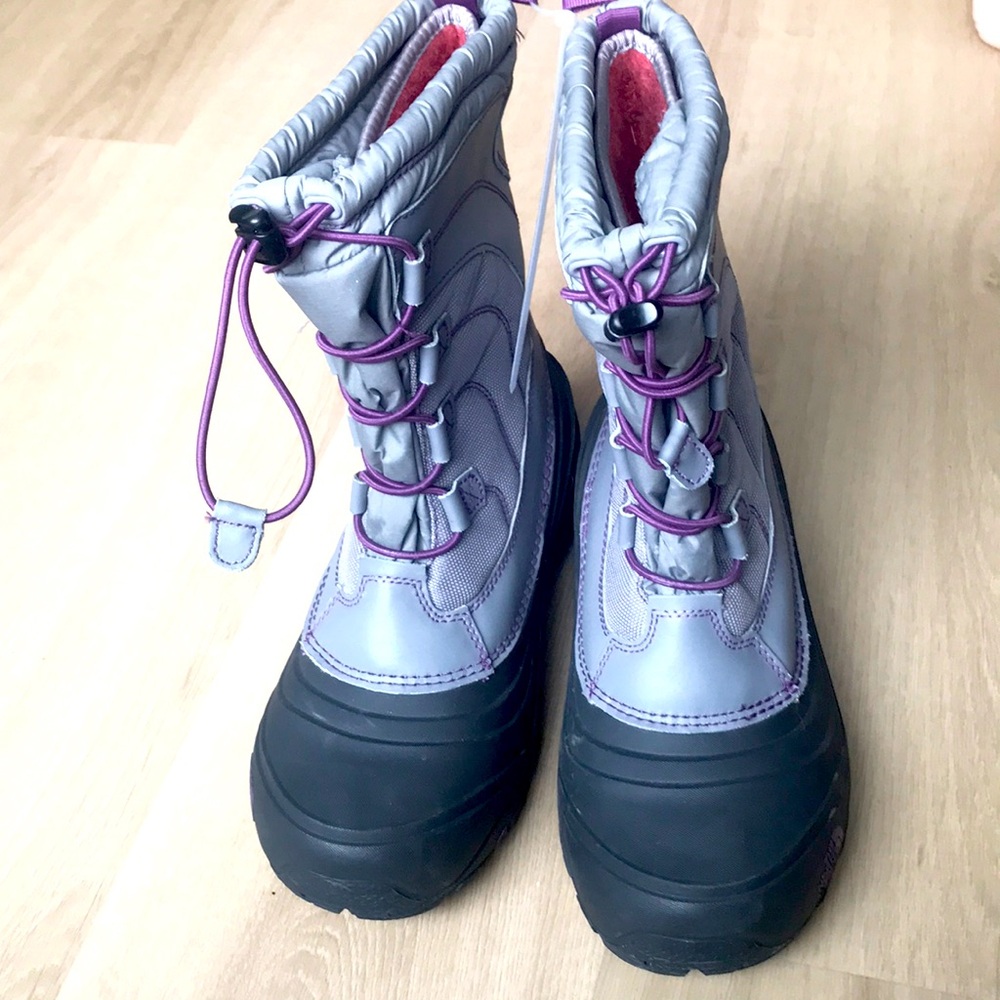 THE NORTH FACE ALPENGLOW IV Waterproof Boots - Grey/Lavender